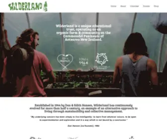 Wilderland.org.nz(Wilderland) Screenshot