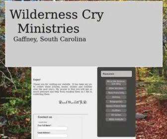 Wilderness-CRY.net(Wilderness Cry Ministries) Screenshot
