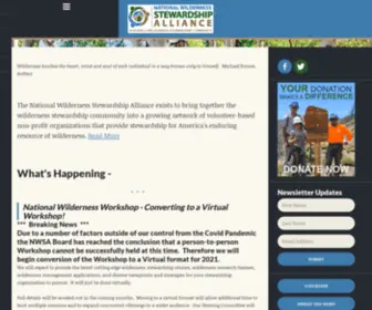 Wildernessalliance.org(National Wilderness Stewardship Alliance) Screenshot