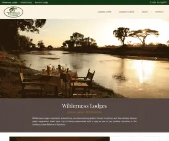 Wildernesslodges.co.ke(Wilderness Lodges) Screenshot