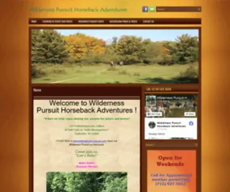 Wildernesspursuit.com(Wilderness Pursuit Horseback Adventures) Screenshot