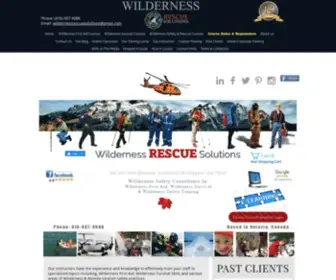 Wildernessrescuesolutions.com(Wilderness Rescue Solutions) Screenshot