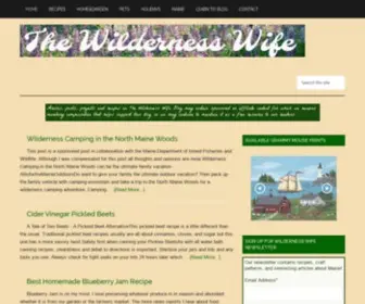 Wildernesswife.com(Maine) Screenshot