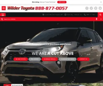 Wildertoyota.com(Wilder Toyota) Screenshot