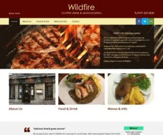 Wildfirerestaurant.co.uk(Wildfire Restaurant) Screenshot