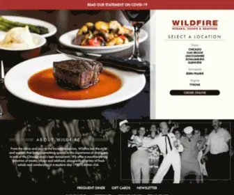 Wildfirerestaurant.com(Wildfire Restaurant) Screenshot