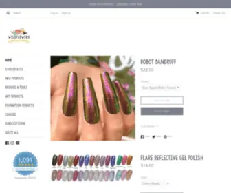 Wildflowersnails.com(Wildflowers Professional Nail Shop) Screenshot