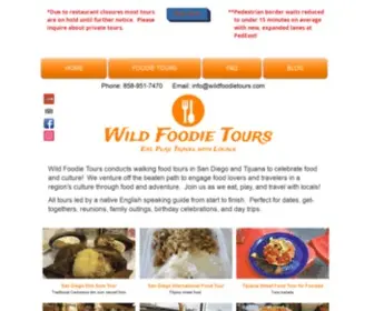 Wildfoodietours.com(San Diego Food Tours) Screenshot