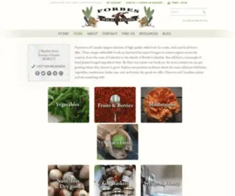 Wildfoods.ca(Forbes Wild Foods) Screenshot