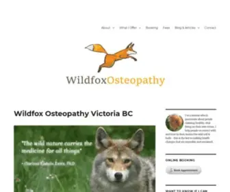 Wildfoxosteopathy.com(Catherine Bryant MOst(UK) BSc PgC(Pain)) Screenshot