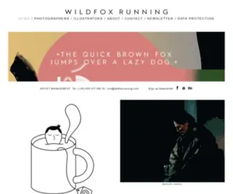 Wildfoxrunning.com(Photographers, Illustrators, Motion) Screenshot