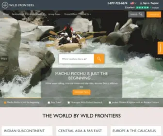 Wildfrontiers.co.uk(Adventure Tours and Holidays) Screenshot