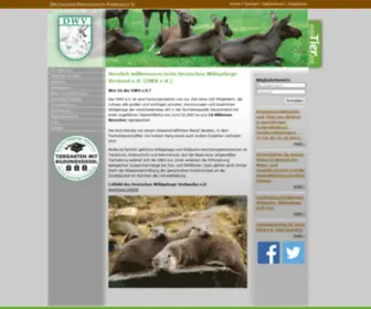 Wildgehege-Verband.de(Herzlich willkommen beim Deutschen Wildgehege) Screenshot