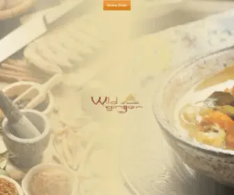 Wildgingernj.com(Wild Ginger Thai Restaurant) Screenshot