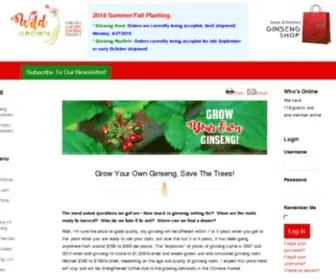 Wildgrown.com(Ginseng Forum) Screenshot