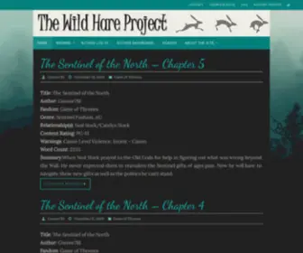 Wildhareproject.com(Where the Writer Comes First) Screenshot