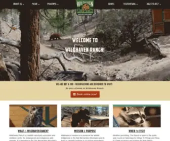 Wildhavenranch.org(Wildhaven Ranch Wildlife Sanctuary) Screenshot