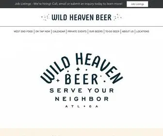Wildheavenbeer.com(Wild Heaven Beer) Screenshot
