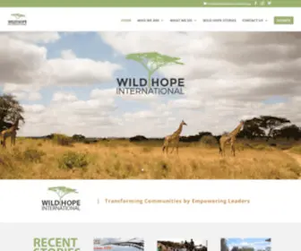 Wildhopeinternational.org(Wild Hope International) Screenshot