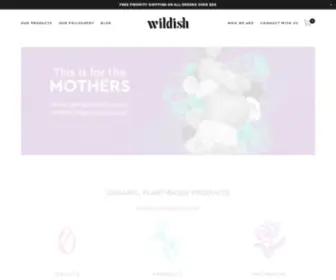 Wildish.co(Organic Products for Motherhood) Screenshot