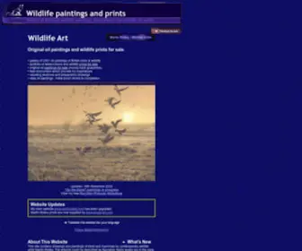 Wildlife-ART-Paintings.co.uk(Wildlife paintings) Screenshot