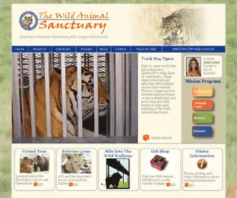 Wildlife-Conservation.com(America's Premier Sanctuary For Large Carnivores) Screenshot