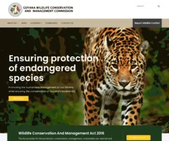 Wildlife.gov.gy(Wildlife Conservation) Screenshot