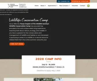 Wildlifecamptx.org(Texas Wildlife Conservation Camp) Screenshot