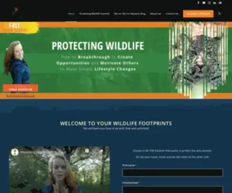 Wildlifefootprints.com(I will create sustainable conditions for wildlife) Screenshot