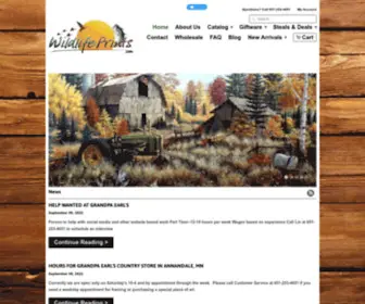 Wildlifeprints.com(Wholesale and retail art prints and framing) Screenshot