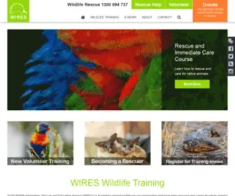 Wildlifetraining.org.au(WIRES Wildlife TrainingTraining Home) Screenshot