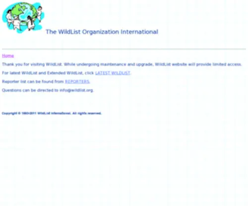 Wildlist.org(The WildList Organization International) Screenshot