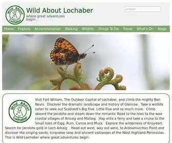 Wildlochaber.com(Wild About Lochaber) Screenshot