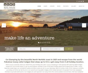 Wildluxury.co.uk(Norfolk Glamping Holidays) Screenshot