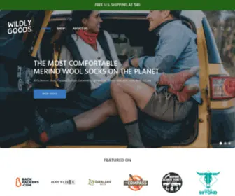 Wildlygoods.com(Wildly Good Socks) Screenshot