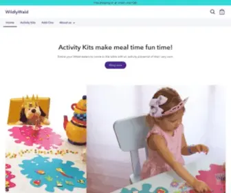 Wildlywald.com(Placemat and sticker activity kits for kids) Screenshot