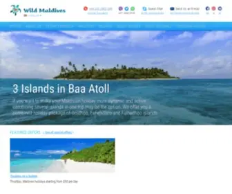 Wildmaldives.com(Wild Maldives) Screenshot