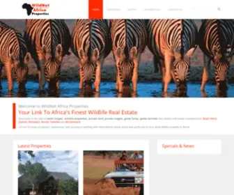 Wildnetafrica.com(Wildlife Real Estate) Screenshot