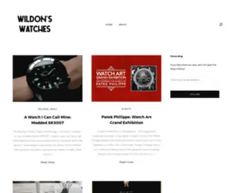 Wildonswatches.com(Wildon's Watches) Screenshot