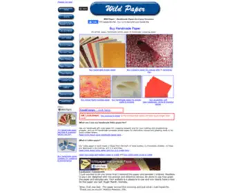 Wildpaper.co.uk(Beautiful handmade paper for wrapping presents) Screenshot