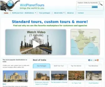 Wildplanettours.com(Travel India) Screenshot
