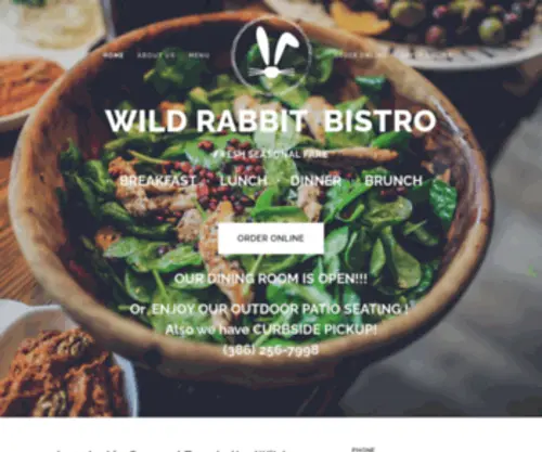 Wildrabbitbistro.com(Wild Rabbit) Screenshot