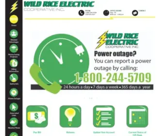 Wildriceelectric.com(Wild Rice Electric Cooperative) Screenshot