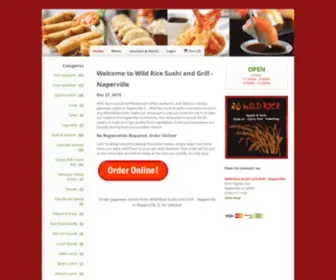 Wildricesushi.net(Order Japanese online from Wild Rice Sushi and Grill) Screenshot