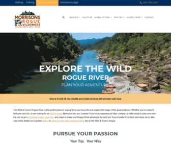 Wildrogue.com(Morrisons Rogue Wilderness Adventures) Screenshot