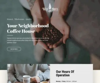 Wildrootscoffeehouse.com(Your Neighborhood Coffee House) Screenshot