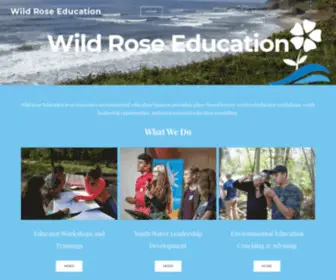 Wildroseeducation.com(Watershed Education Training) Screenshot