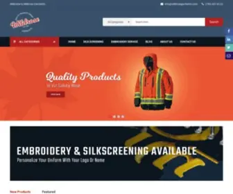 Wildrosegarments.com(Sports and Safety Wear Edmonton) Screenshot