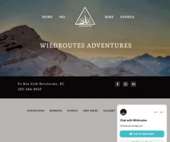 Wildroutes.ca(Wildroutes Adventures) Screenshot
