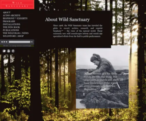 Wildsanctuary.com(Wildsanctuary) Screenshot